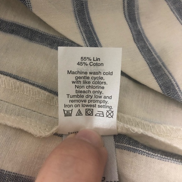 MADEWELL Portside Skirt with Blue Ticking Stripe - Picture 5 of 5